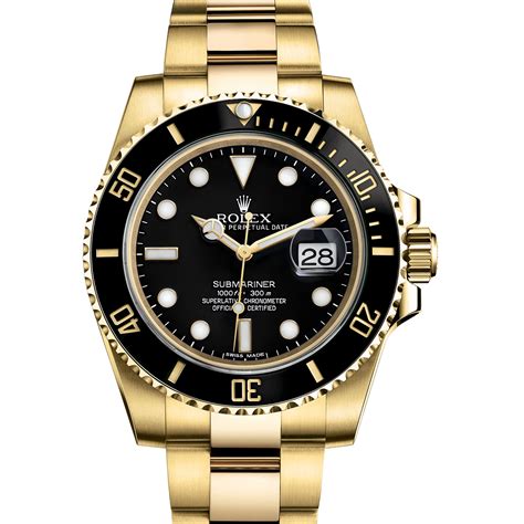 rolex schwarz gold herren